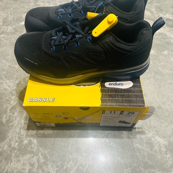 Herman Survivors Cassle Womens Black Composite Toe Work Safety Shoes SZ 11 - Picture 2 of 7